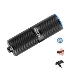Keychain Flashlight, Rechargeable Mini LED Flashlight, 200 High Lumens Pocket-Sized Flashlight with 2 Lighting Modes, IPX7 Waterproof Portable Flashl