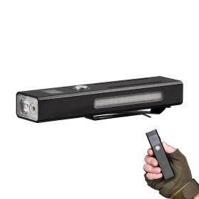 EDC Flat Flashlight, 3-in-1 High Lumens LED Flashlight with Green Beam, IPX4 Waterproof Rechargeable Flash Light for Office Presentation, Hiking, Cam