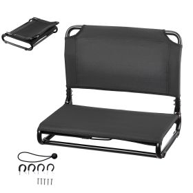 Kayak Seat, Folding Kayak Seat with Comfortable Back Support, Aluminum Alloy Frame & 600D Oxford Fabric, Easy Assembly for Paddling, Fishing and Recr