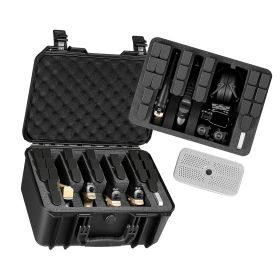 Hard Pistol Case, Heavy Duty Hard Gun Case with XPE Foam Lining, Waterproof Pistol Storage Box with Customizable Interior & Handle for Gun, Lenses, C
