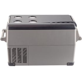 Portable Refrigerator 37 Quart(35 Liter),12 Volt Refrigerator App Control(-4 to 68 F), Car Refrigerator Dual Zone with 12/24v DC & 110-240v AC for Ca