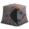 Hunting Blind, 270Â° See Through Ground Blind, 4-5 Person Pop Up Deer Blind for Hunting with Carrying Bag, Portable Resilient Hunting Tent, One-Way Se