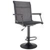 Hunting Chair, 360Â° Silent Swivel, Lightweight Blind Chair, Heavy-Duty Steel Frame Ground Stool Seat, with Padded Armrests, Height Adjustable, 300 Lb
