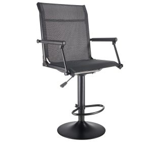 Hunting Chair, 360Â° Silent Swivel, Lightweight Blind Chair, Heavy-Duty Steel Frame Ground Stool Seat, with Padded Armrests, Height Adjustable, 300 Lb