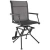 Hunting Chair, 360Â° Silent Swivel, Foldable Lightweight Portable Blind Chair, Heavy-Duty Steel Frame Ground Stool Seat, with Armrest, Adjustable Carr