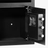 3.6 Cubic Feet Drop Safe, Large Capacity Front Drop Slot Safe Box with Digital Keypad, Heavy Duty 3 Tiers Cash Depository Box with Spare Keys for Cas