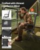 Hunting Chair, 360Â° Silent Swivel, Foldable Lightweight Portable Blind Chair, Heavy-Duty Steel Frame Ground Stool Seat, with Armrest, Adjustable Carr