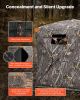 Hunting Blind, 270Â° See Through Ground Blind, 2-3 Person Pop Up Deer Blind for Hunting with Carrying Bag, Portable Resilient Hunting Tent, One-Way Se