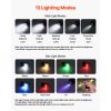 Rechargeable Keychain Flashlight, Mini LED Flashlight with 13 Lighting Modes, Portable Pocket Flashlight with Clip, Magnetic Tail & 180° Rotating Hea