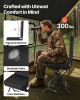 Hunting Chair, 360Â° Silent Swivel, Foldable Lightweight Portable Blind Chair, Heavy-Duty Steel Frame Ground Stool Seat, with Adjustable Shoulder Stra