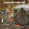 Hunting Blind, 288Â° See Through Ground Blind, 6-7 Person Pop Up Deer Blind for Hunting with Carrying Bag, Portable Resilient Hunting Tent, 4 Horizont
