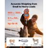 Digital Crane Scale, 660 lbs/300 kg Max Capacity, Handheld Hanging Scale with Cast Aluminum Case & LCD Display, 0.1 lbs Division & 3 Unit Switch, Por