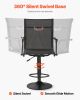 Hunting Chair, 360Â° Silent Swivel, Lightweight Blind Chair, Heavy-Duty Steel Frame Ground Stool Seat, with Padded Armrests, Height Adjustable, 300 Lb