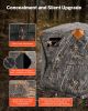 Hunting Blind, 270Â° See Through Ground Blind, 1-2 Person Pop Up Deer Blind for Hunting with Carrying Bag, Portable Resilient Hunting Tent, One-Way Se