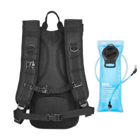Hydration Backpack, Water Backpack with 3L TPU Water Bladder, Tactical Molle Hiking Hydration Pack with Storage for Men Women, Hydro Water Daypack fo (Type: Tactical, Color: Black)