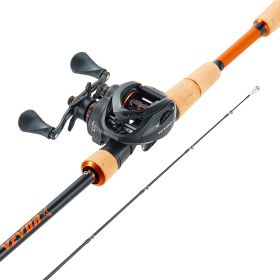 Rod and Fishing Reel Combo, IM7 Carbon Fiber Baitcasting Rod and Reel Combo, Bass Fishing Pole with 7+1 BB System, 7.0:1 Gear Ratio, Cork Handle, Sta (Default: Default)