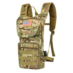 Hydration Backpack, Water Backpack with 3L TPU Water Bladder, Tactical Molle Hiking Hydration Pack with Storage for Men Women, Hydro Water Daypack fo (Type: Tactical, Color: CP Color)