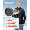 Heated Vest, Men Electric Heating Vest with 16000 mAh Battery Pack, 8 Heating Zones Lightweight Rechargeable Winter-Vest with 3 Levels, for Outdoor H