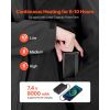 Heated Jacket for Women with 7.4V Battery, Soft Shell Electric Heating Coat, Windproof Waterproof Lightweight Outerwear with 5 Heating Zones & 3 Heat