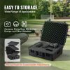 Weatherproof Hard Case, Heavy Duty Protective Dry Box Case with Pre-cut Foam, and Retractable Pull Handles for Travel, Hunting, Military, Tactical, I