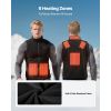 Heated Vest, Men Electric Heating Vest with 16000 mAh Battery Pack, 6 Heating Zones Lightweight Rechargeable Winter-Vest with 3 Levels, for Outdoor H