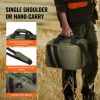 Range Bag for 2 Pistols, Tactical Gun Bag with 2 Built-in Removable Pistol Bags & 6 Detachable Magazines, Gun Range Bag for Outdoor Hunting Shooting,