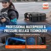 Weatherproof Hard Case, Heavy Duty Protective Dry Box Case with Pre-cut Foam, and Retractable Pull Handles for Travel, Hunting, Military, Tactical, I